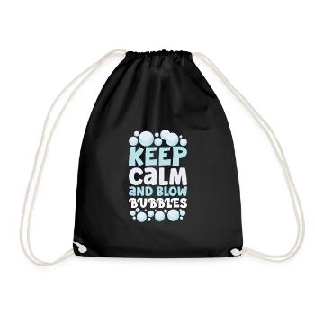 Soap Making Soap Boiler Soap Bubble Bubble - Drawstring Bag - black - Front