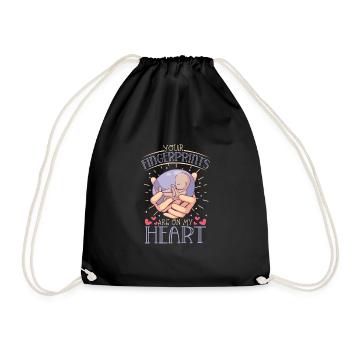 perte du nourrisson, fausse couche, conscience, - Sac de sport léger - noir - Devant