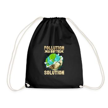 Changement climatique Environnement Jour de la Terre Planète - Sac de sport léger - noir - Devant