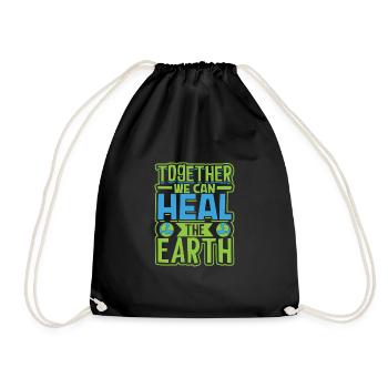 Changement climatique Environnement Jour de la Terre Planète - Sac de sport léger - noir - Devant