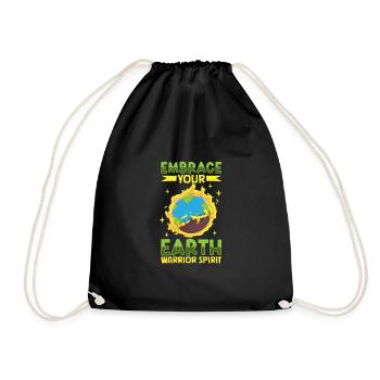 Changement climatique Environnement Jour de la Terre Planète - Sac de sport léger - noir - Devant