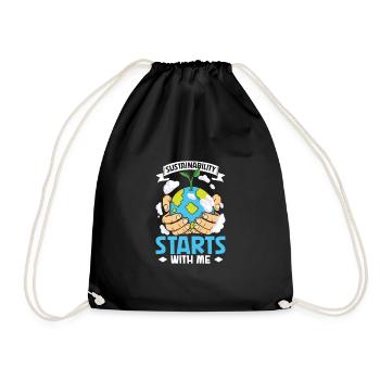 Changement climatique Environnement Jour de la Terre Planète - Sac de sport léger - noir - Devant