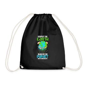 Changement climatique Environnement Jour de la Terre Planète - Sac de sport léger - noir - Devant