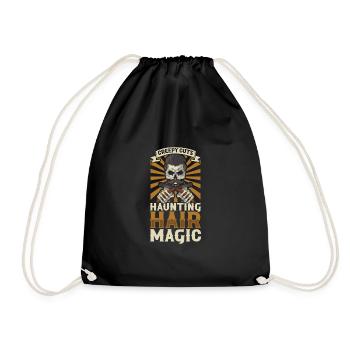Horreur Spooky Coiffeur Coiffeur Cheveux - Sac de sport léger - noir - Devant