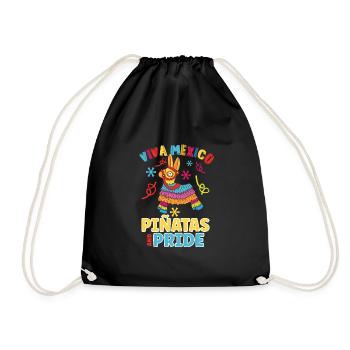 Mexican Piñata Fiesta Mexican Heritage - Drawstring Bag - black - Front