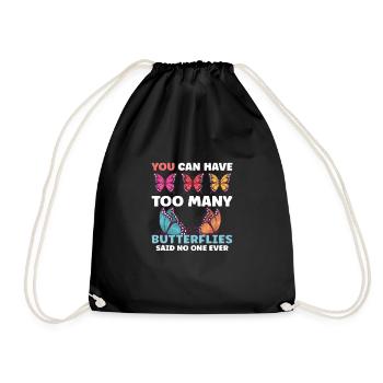 Insect Butterfly Monarch Monarch Habitat - Drawstring Bag - black - Front