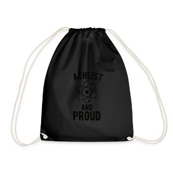Athée, Athéisme, Anti-religion, Sécurité, - Sac de sport léger - noir - Devant