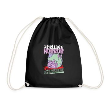 Zombie-katze Untote Kitty Horror Meow Creepy - Turnbeutel - Schwarz - Vorne