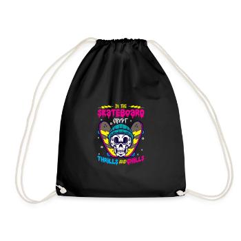 Horror Skateboarder Halloween Skateboard Cadeau - Sac de sport léger - noir - Devant