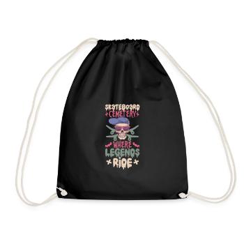 Horror Skateboarder Halloween Skateboard Cadeau - Sac de sport léger - noir - Devant