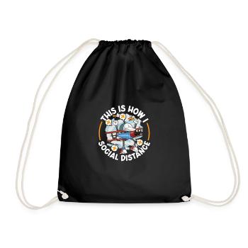 Pilot Aviation Airplane Airline Future Pilots - Turnbeutel - Schwarz - Vorne