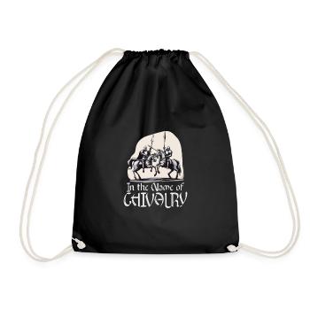 Chevalier Chevalier Armure Médiévale Renaissance - Sac de sport léger - noir - Devant