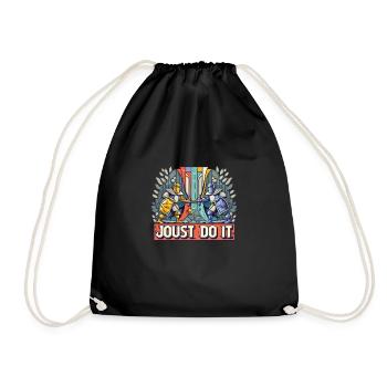 Chevalier Chevalier Armure Médiévale Renaissance - Sac de sport léger - noir - Devant