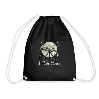 Astrophotography Astronomy Space Camera - Drawstring Bag - black - Front