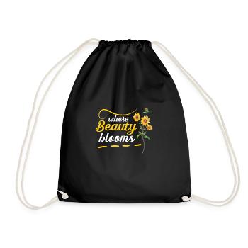 Texas Wildflowers Season Fields Flowers Texas - Drawstring Bag - black - Front