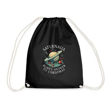 Saturnalia Miracle Ancient Rome and Julius Caesar - Drawstring Bag - black - Front