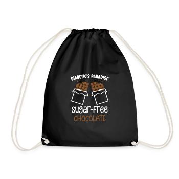 Type 1 diabetes Funny - Drawstring Bag - black - Front