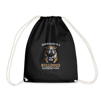 french bulldog english bulldog dog lover bulldog - Turnbeutel - Schwarz - Vorne