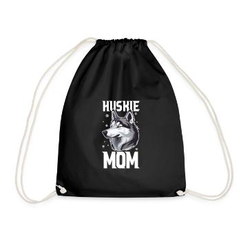 Chien de traîneau Huskie Alaska Sports d’hiver - Sac de sport léger - noir - Devant