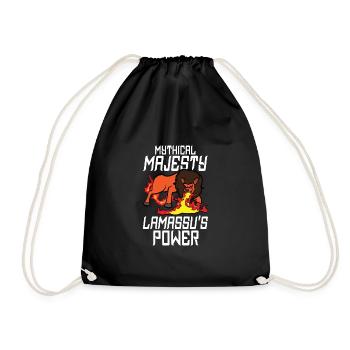 Lamassu Ancienne Mésopotamie Taureau ailé - Sac de sport léger - noir - Devant