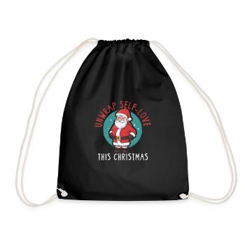 Mental Health Christmas Anti-Christmas - Drawstring Bag - black - Front