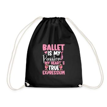 Ballet Ballerine Danse Danseuse Danse Ballet - Sac de sport léger - noir - Devant