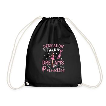 Ballet Ballerine Danse Danseuse Danse Ballet - Sac de sport léger - noir - Devant