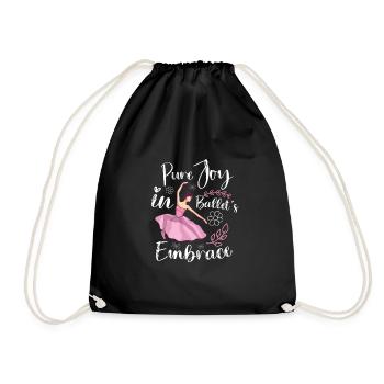 Ballet Ballerine Danse Danseuse Danse Ballet - Sac de sport léger - noir - Devant