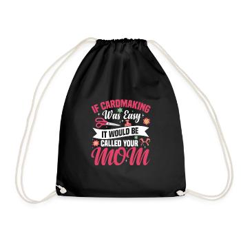 Cardmaker Scrapbooking Card Making Kits For - Drawstring Bag - black - Front