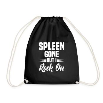 Spleen Surgery Surviving Spleen Removal - Drawstring Bag - black - Front