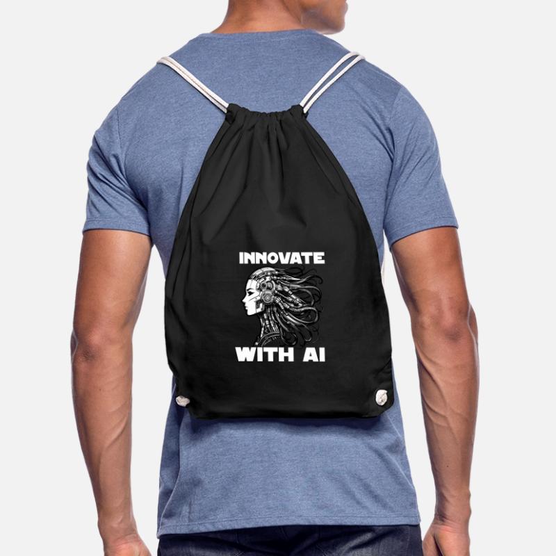 Artificial intelligence, machine learning, data Drawstring Bag