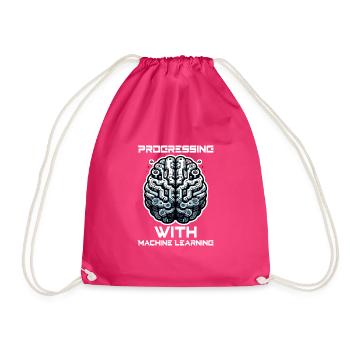 Künstliche Intelligenz, Maschinelles Lernen, Daten - Turnbeutel - Fuchsia - Vorne