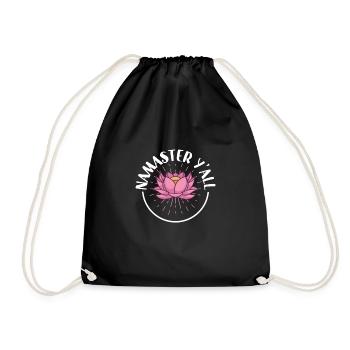 Yoga, Pleine conscience, Pratique, Méditation, Manifestation - Sac de sport léger - noir - Devant
