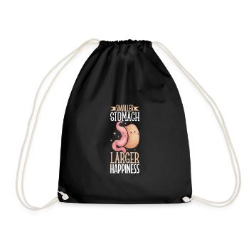 Gastric sleeve, gastric sleeve, gastrectomy, gastrectomy - Drawstring Bag - black - Front