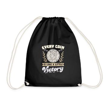 Collection de pièces de monnaie amusante pour les collectionneurs de pièces de monnaie et - Sac de sport léger - noir - Devant