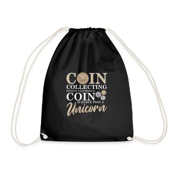 Collection de pièces de monnaie amusante pour les collectionneurs de pièces de monnaie et - Sac de sport léger - noir - Devant