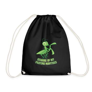 Enclos alimentaire de costume de mante religieuse - Sac de sport léger - noir - Devant