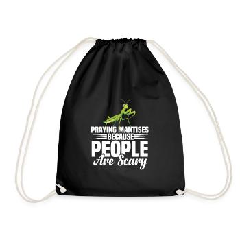 Enclos alimentaire de costume de mante religieuse - Sac de sport léger - noir - Devant