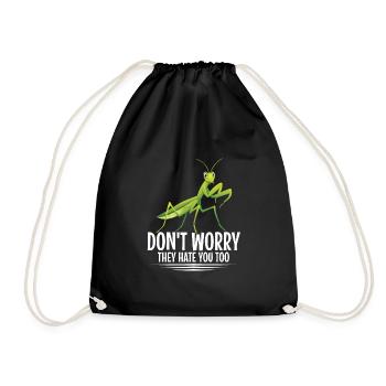 Enclos alimentaire de costume de mante religieuse - Sac de sport léger - noir - Devant