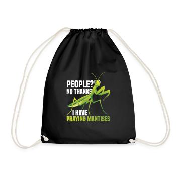 Enclos alimentaire de costume de mante religieuse - Sac de sport léger - noir - Devant