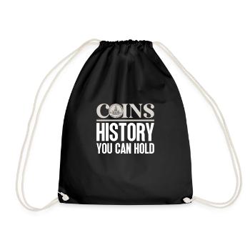 Collection de pièces de monnaie amusante pour les collectionneurs de pièces de monnaie et - Sac de sport léger - noir - Devant