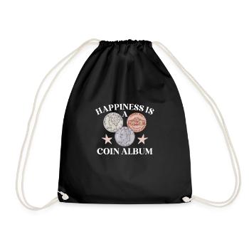 Collection de pièces de monnaie amusante pour les collectionneurs de pièces de monnaie et - Sac de sport léger - noir - Devant