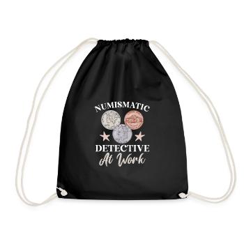 Collection de pièces de monnaie amusante pour les collectionneurs de pièces de monnaie et - Sac de sport léger - noir - Devant