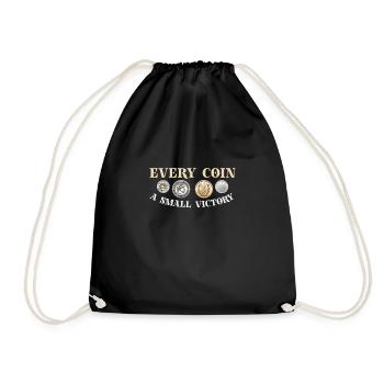 Collection de pièces de monnaie amusante pour les collectionneurs de pièces de monnaie et - Sac de sport léger - noir - Devant