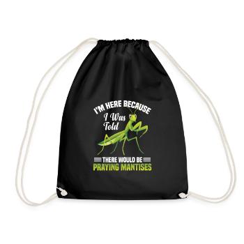 Enclos alimentaire de costume de mante religieuse - Sac de sport léger - noir - Devant