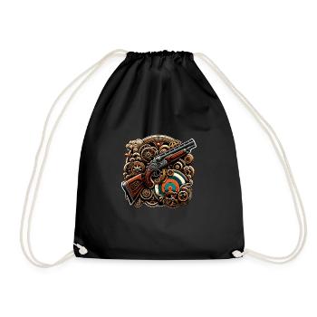 Clay Pigeon Shooting Clay Pigeon Shooting Shooting - Drawstring Bag - black - Front