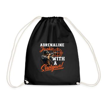 Clay Pigeon Shooting Clay Pigeon Shooting Shooting - Drawstring Bag - black - Front