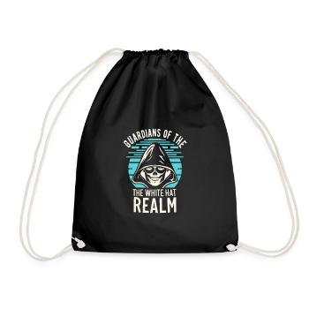 Ethical Hacking Analyst Ethical Cyber Security - Drawstring Bag - black - Front