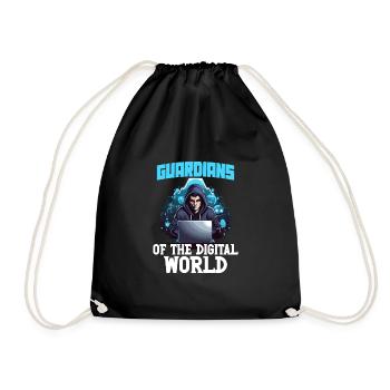 Ethical Hacking Analyst Ethical Cyber Security - Drawstring Bag - black - Front