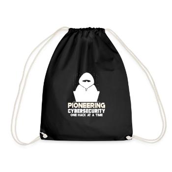 Ethical Hacking Analyst Ethical Cyber Security - Drawstring Bag - black - Front